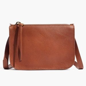 Madewell Simple Pouch Belt Bag in Saddle Brown